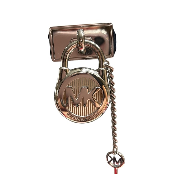 🔥Michael Kors Hamilton Small Logo Embossed Washed Denim Satchel👜 - Picture 6 of 8